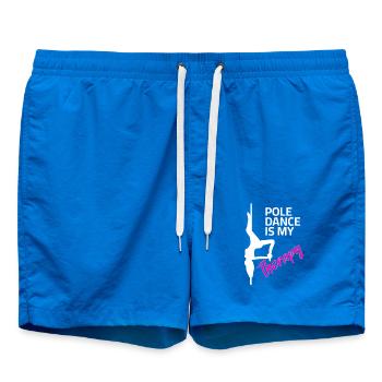 Dictons de pole dance - Ma thérapie - Short de bain - cobalt blue - Devant