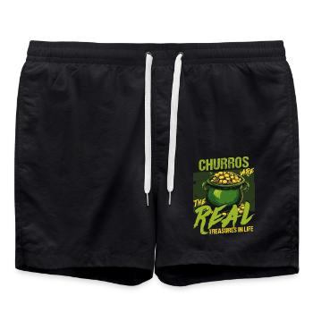 Les churros de la Saint-Patrick sont les vrais trésors - Short de bain - noir - Devant - AI Model Male 185 light (185cm)
