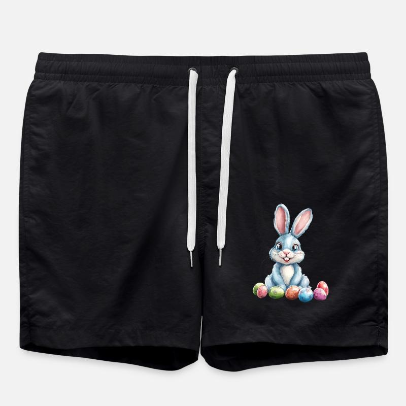 Easter Bunny - Swim Trunks - black