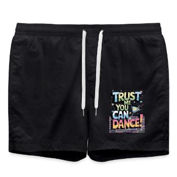 Croyez-moi, vous savez danser. -Vodka - Short de bain - noir - Devant - AI Model Male 185 light (185cm)