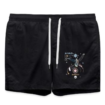 BigAir Ikarus Kitesurfer - Badeshorts - Schwarz - Vorne - AI Model Male 185 light (185cm)