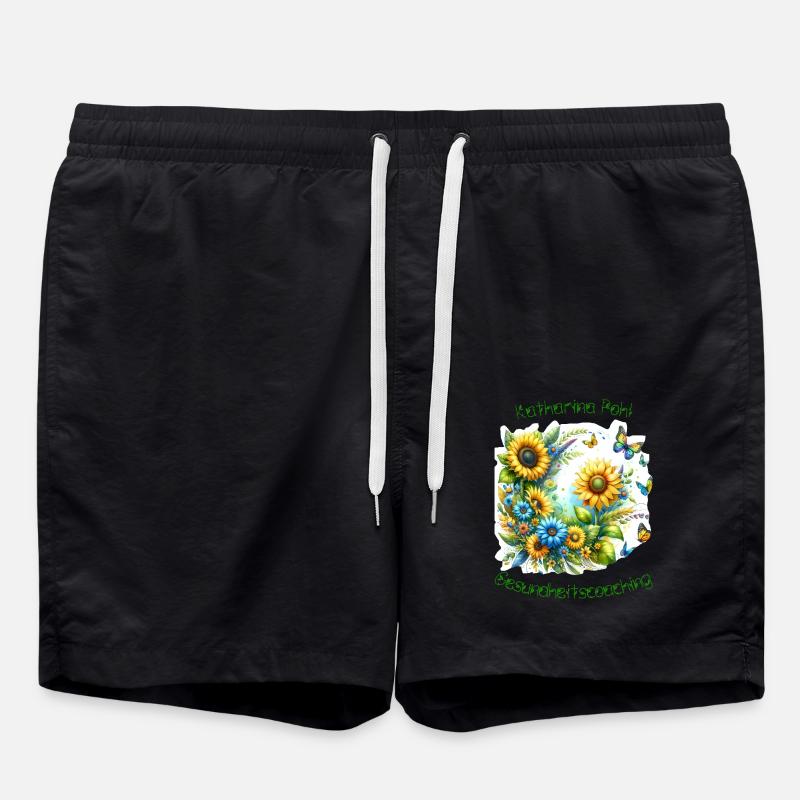 Gesundheitscoaching - Badeshorts - Schwarz