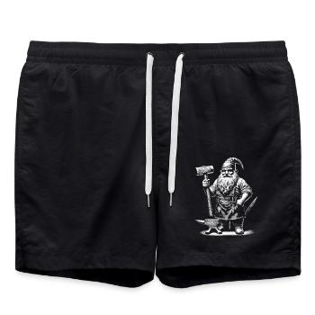 Blacksmith - Swim Trunks - black - Front - AI Model Male 185 light (185cm)