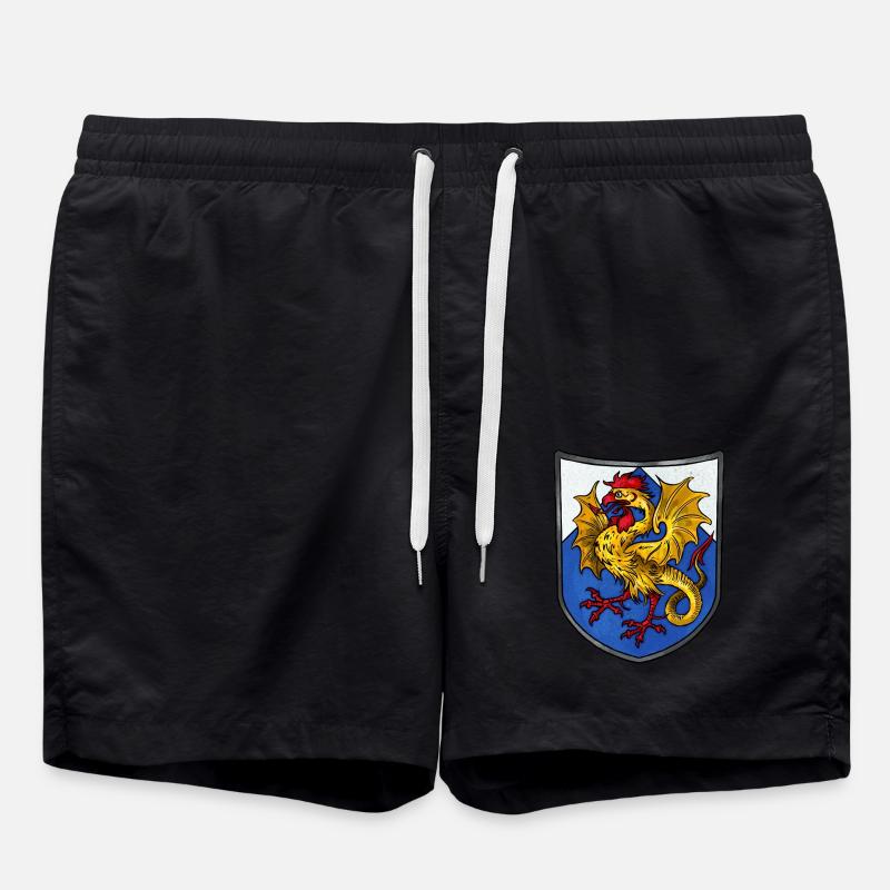 Armoiries Basilic - Short de bain - noir