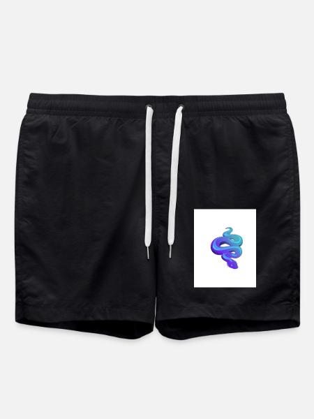 Blue Snake - Badeshorts - Schwarz
