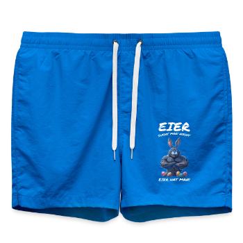 Eier sucht man nicht Ostern - Badeshorts - Cobalt blue - Vorne