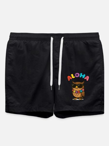 eule sonnenbrille aloha - Badeshorts - Schwarz