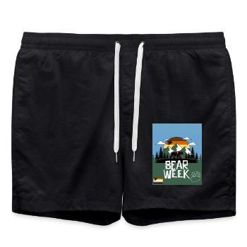 Semaine de l’ours - Short de bain - noir - Devant - AI Model Male 185 light (185cm)