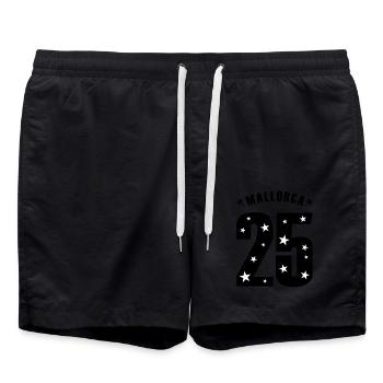 Mallorca 25 shirt 2025 - Swim Trunks - black - Front - AI Model Male 185 light (185cm)