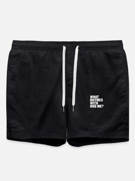 What rhymes with hug me? - Swim Trunks - black