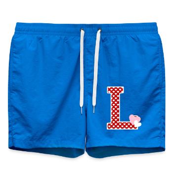 Lettre l cœur - Short de bain - cobalt blue - Devant