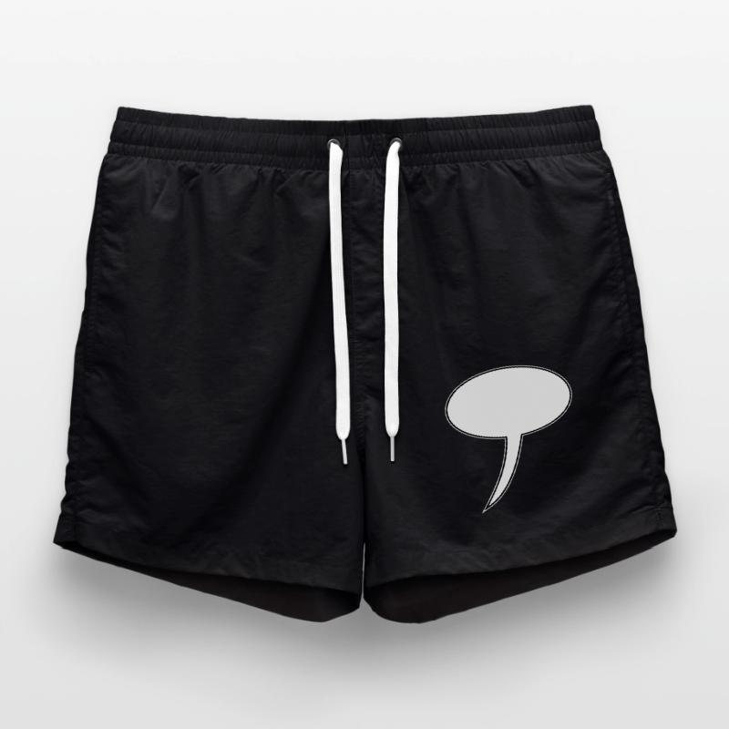 Conception de bulle de dialogue longue Short de bain
