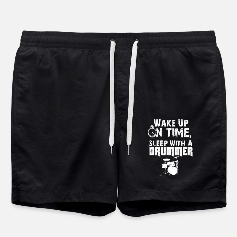 Sleep With A Drummer - Swim Trunks - black