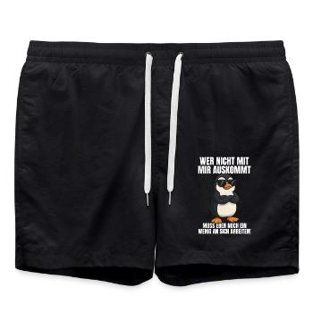 Drôle Drôle Dicton Dicton - Short de bain - noir - Devant - AI Model Male 185 light (185cm)