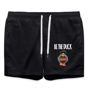 Be The Duck - Swim Trunks - black - Front - AI Model Male 185 light (185cm)