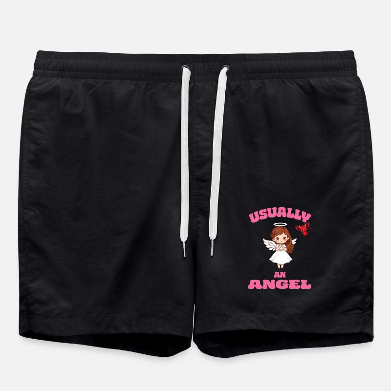 Angel or Devil - Badeshorts - Schwarz