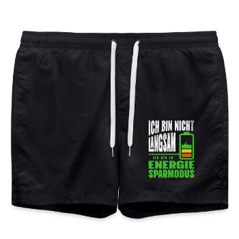 Je ne suis pas LENT, je suis en FAIBLE PUISSANCE - Short de bain - noir - Devant - AI Model Male 185 light (185cm)