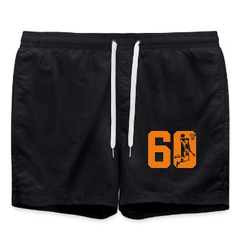 NUMÉRO 60 BASKETBALL 60E ANNIVERSAIRE - Short de bain - noir - Devant - AI Model Male 185 light (185cm)