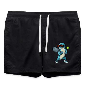 Dauphins Tennis - Short de bain - noir - Devant - AI Model Male 185 light (185cm)