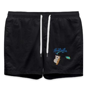 Australie - Short de bain - noir - Devant - AI Model Male 185 light (185cm)