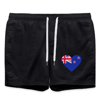 2541614 14657116 neuseeland - Badeshorts - Schwarz - Vorne - AI Model Male 185 light (185cm)