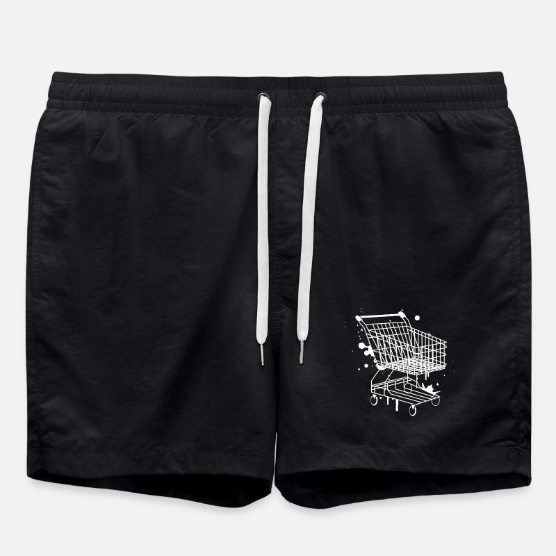Panier d'achat graffiti - Short de bain - noir