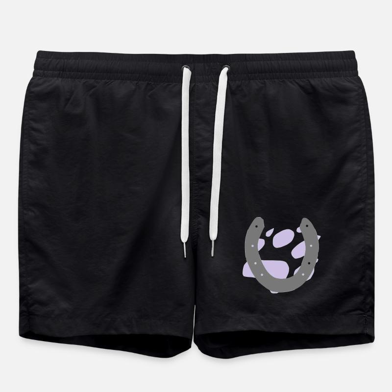 hundetatze1grau - Badeshorts - Schwarz