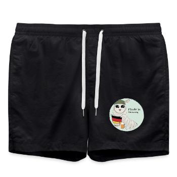 Fabriqué en Allemagne - Short de bain - noir - Devant - AI Model Male 185 light (185cm)