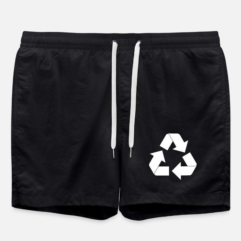 Recycling - Swim Trunks - black
