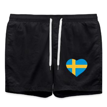Coeur de Suède - Short de bain - noir - Devant - AI Model Male 185 light (185cm)