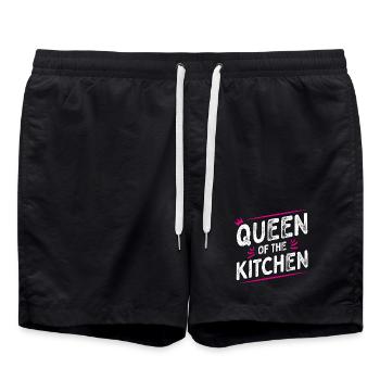 Queen of the Kitchen - Bonnet - Cuillerée - Short de bain - noir - Devant - AI Model Male 185 light (185cm)