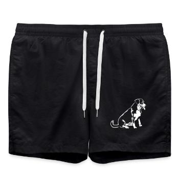 Entlebucher Mountain Dog « Black Edition » - Short de bain - noir - Devant - AI Model Male 185 light (185cm)