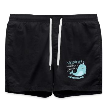 Süßes Küstenkind - Badeshorts - Schwarz - Vorne - AI Model Male 185 light (185cm)