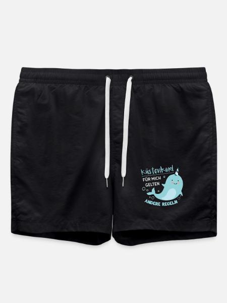 Süßes Küstenkind - Badeshorts - Schwarz