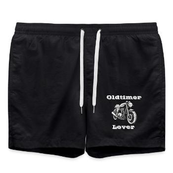 Oldtimer Lover blanc - Short de bain - noir - Devant - AI Model Male 185 light (185cm)