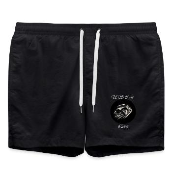 US Cars Lover blanc - Short de bain - noir - Devant - AI Model Male 185 light (185cm)