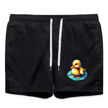 Caneton Canard Canard - Short de bain - noir - Devant - AI Model Male 185 light (185cm)