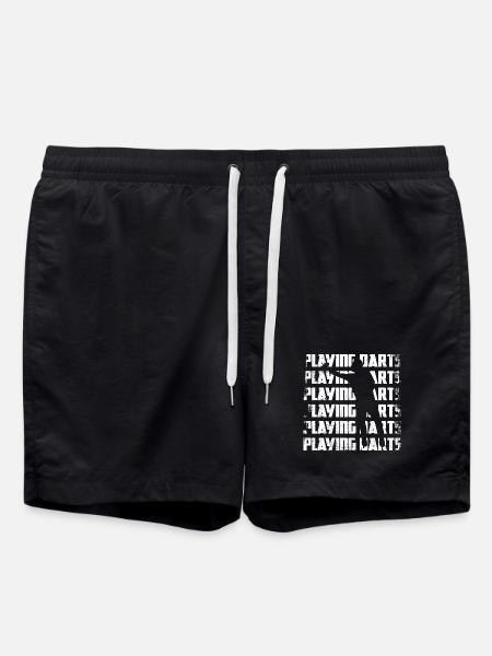 Playing darts - Swim Trunks - black