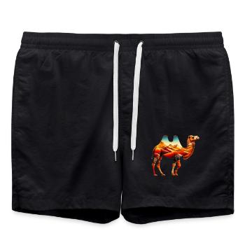 Chameau - Short de bain - noir - Devant - AI Model Male 185 light (185cm)