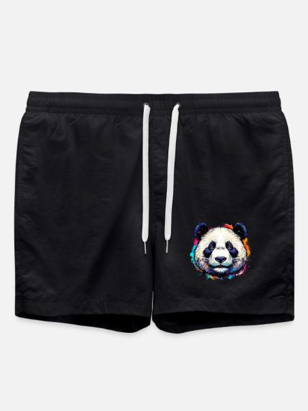 Panda - Swim Trunks - black