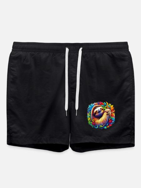 Sloth - Swim Trunks - black