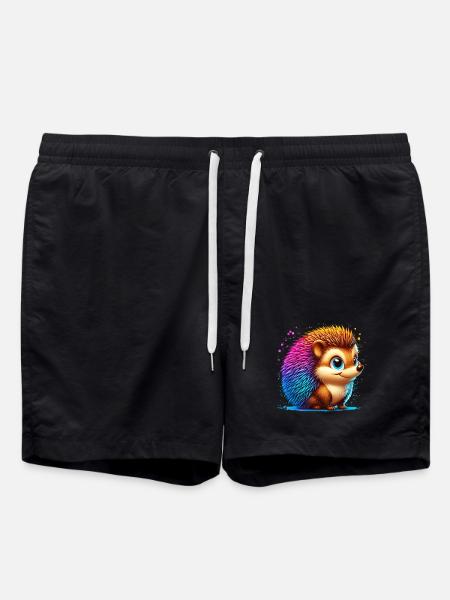 Igel - Badeshorts - Schwarz