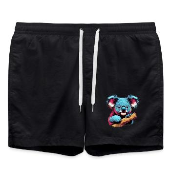Koala - Swim Trunks - black - Front - AI Model Male 185 light (185cm)