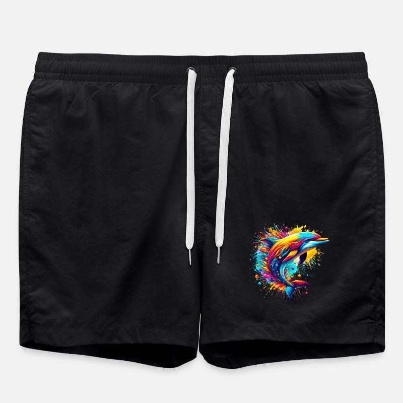 Delfin - Badeshorts - Schwarz