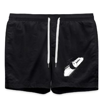 Boule de bowling - Short de bain - noir - Devant - AI Model Male 185 light (185cm)