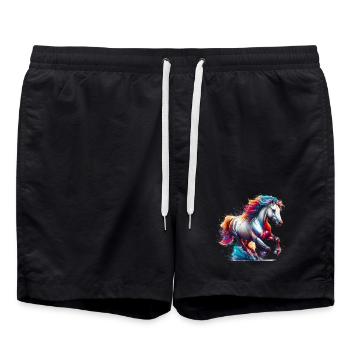 Cheval - Short de bain - noir - Devant - AI Model Male 185 light (185cm)