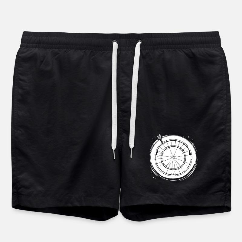 Dart Drawing - Swim Trunks - black