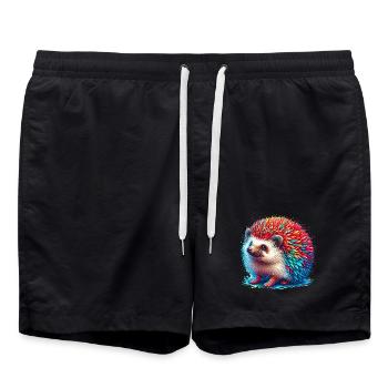 Igel - Badeshorts - Schwarz - Vorne - AI Model Male 185 light (185cm)