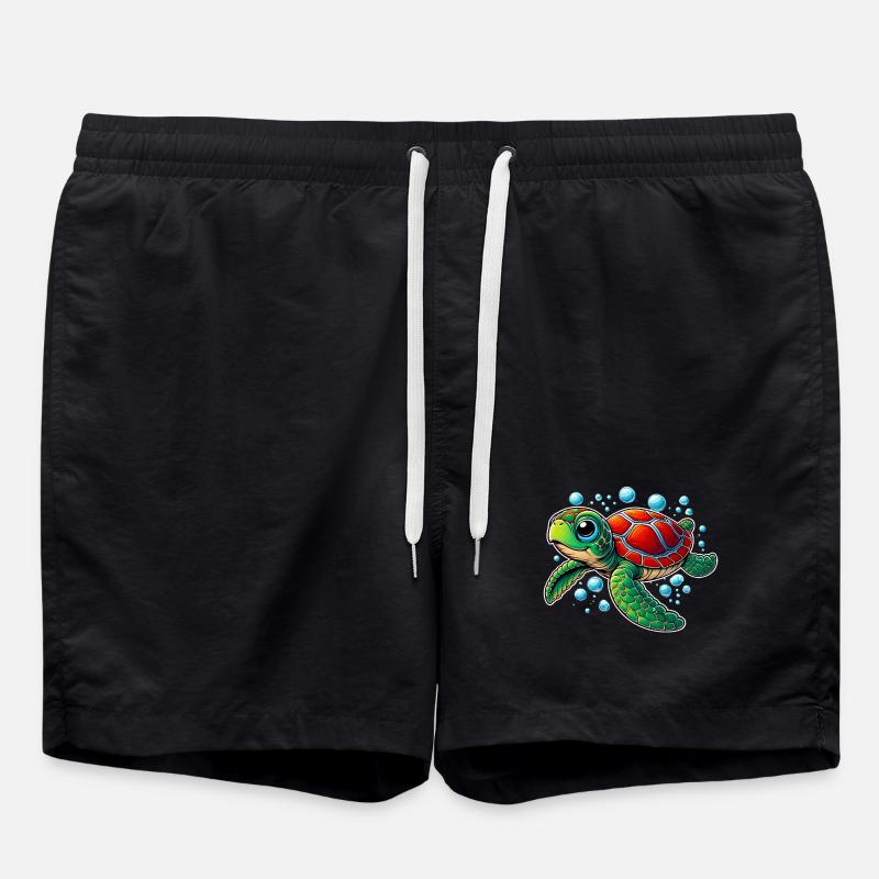 Turtle - Swim Trunks - black