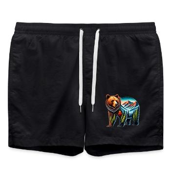 Bear - Swim Trunks - black - Front - AI Model Male 185 light (185cm)